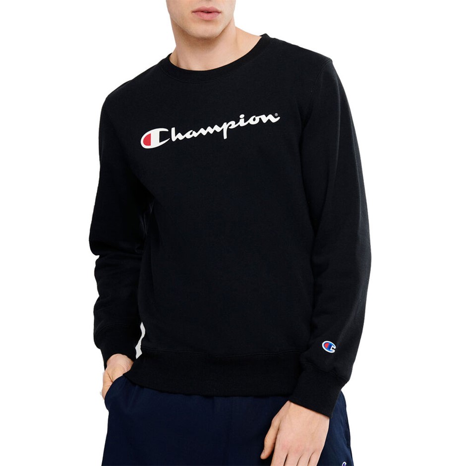 CHAMPION Men's Legacy Script Crew, Size 2XL, Black (BLK), AY77G. NB: shop s