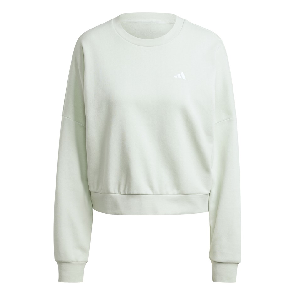 ADIDAS Women's SL FC Sweatshirt, Size AU 2XL, LinenGreen/White, IX7956. NB: