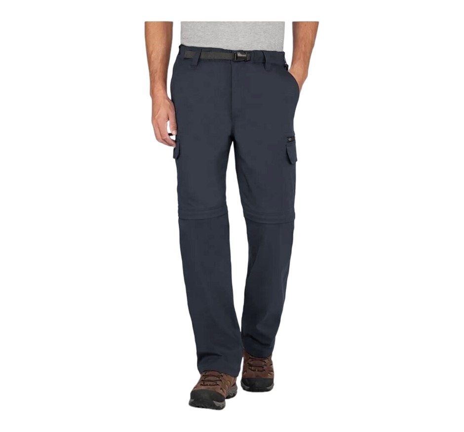 RIDGE POINT Men's Convertible Pants, Size XL (Length 32"), Cotton/Nylon, Na