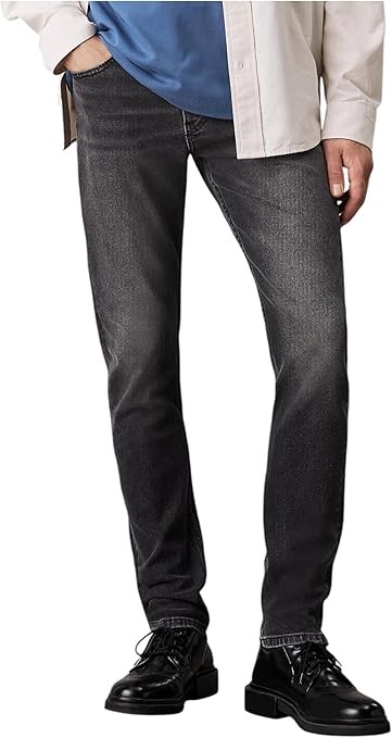 CALVIN KLEIN Jeans Men's Slim Taper Jean, Size 30, Denim Black, J30J326532.