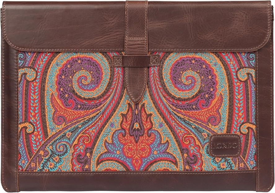 LONDO Top Grain Leather Laptop Bag for MacBook Pro/MacBook Air, 13-14 Inch,