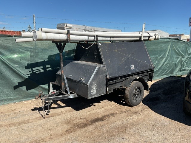 2022 John Papas Single Box Trailer