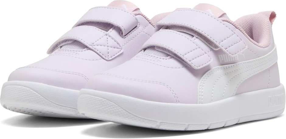 PUMA Unisex Child Courtflex V3 V PS Sneaker, US12C/EU29, Lilac Frost PUMA W
