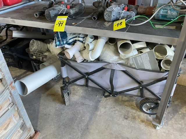 <p>Qty Of PVC Pipe Fittings In Trolley</p>