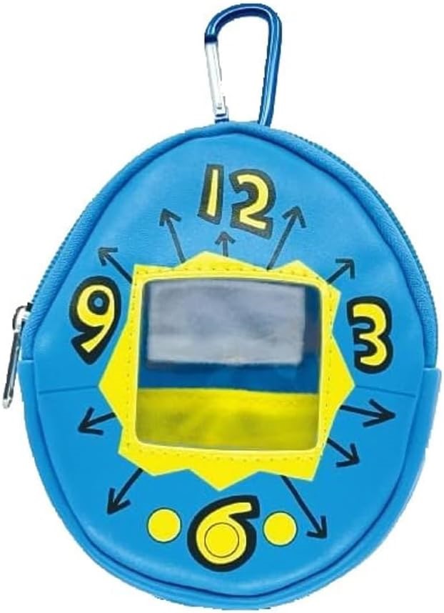 2 x TAMAGOTCHI CHIBI PLUSH'S Collection Pouch, First Generation, Blue Buye