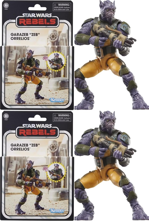 2 x STAR WARS Vintage Collection Garazeb “Zeb” Orrelios Deluxe Figure – 9.5