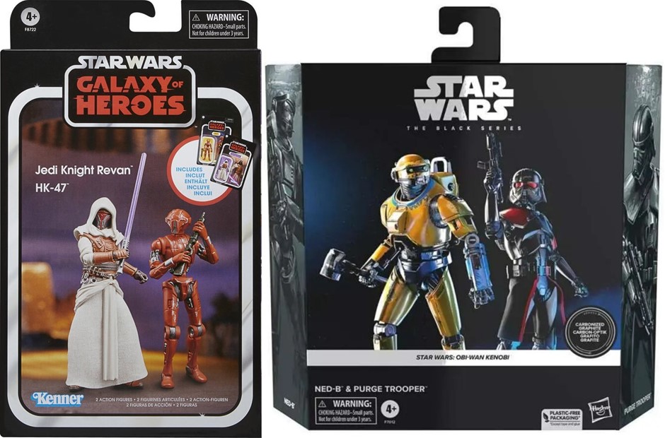 2 x STAR WARS: Obi-Wan Kenobi 2-Pack Black Series NED-B & Purge Trooper Car