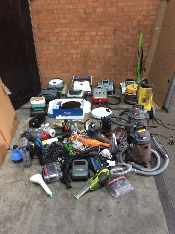 Mixed Brands Vacuum Cleaners, Robotic Vacuums, Steam Cleaners And Household