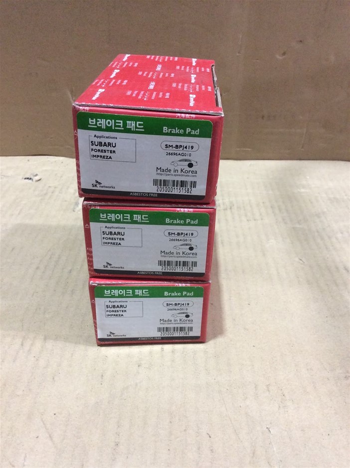 Subaru SM-BPJ419 Brake Pad - New (Lot of 3)