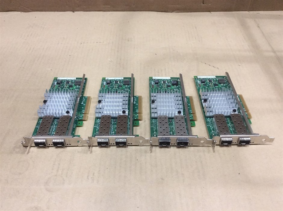 Intel X520-SR2 Dual Port 10Gb SFP+ Network Cards (Lot of 4)