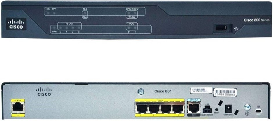 Cisco 800 Series Wired Security Router (Unused)