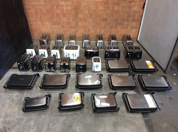 Westinghouse/Sunbeam Mixed Brand and Model Toasters/Sandwich Presses