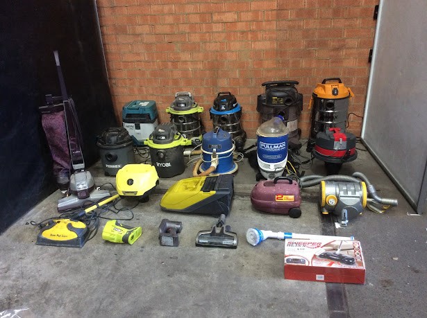 Ryobi/Ferrex Mixed Brand and Model Vacuum Cleaner and parts