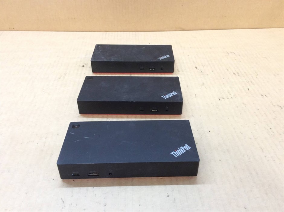 Lenovo ThinkPad USB-C Dock Gen2 & USB-C Dock Docking Station (Lot of 3)