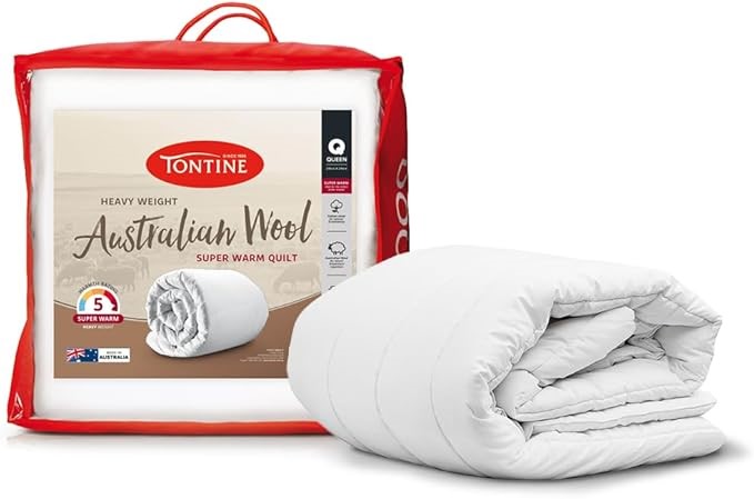 Tontine Australian Wool Quilt Doona King Size – Super Warm and Heavy Weight