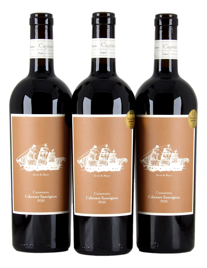Devitt & Moore Captain D. Bruce Cabernet Sauvignon 2016 (3x 750mL), SA.