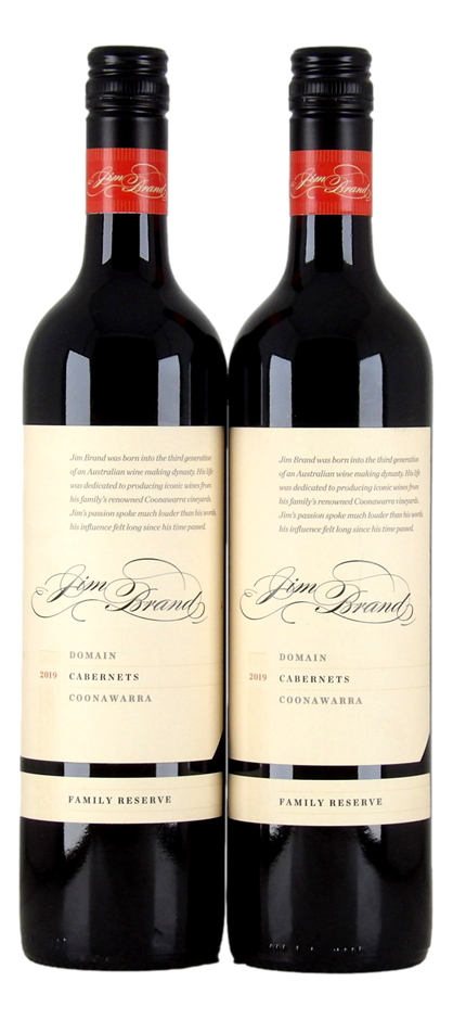 Jim Brand Domain Cabernet Blend 2019 (2x 750mL), SA.
