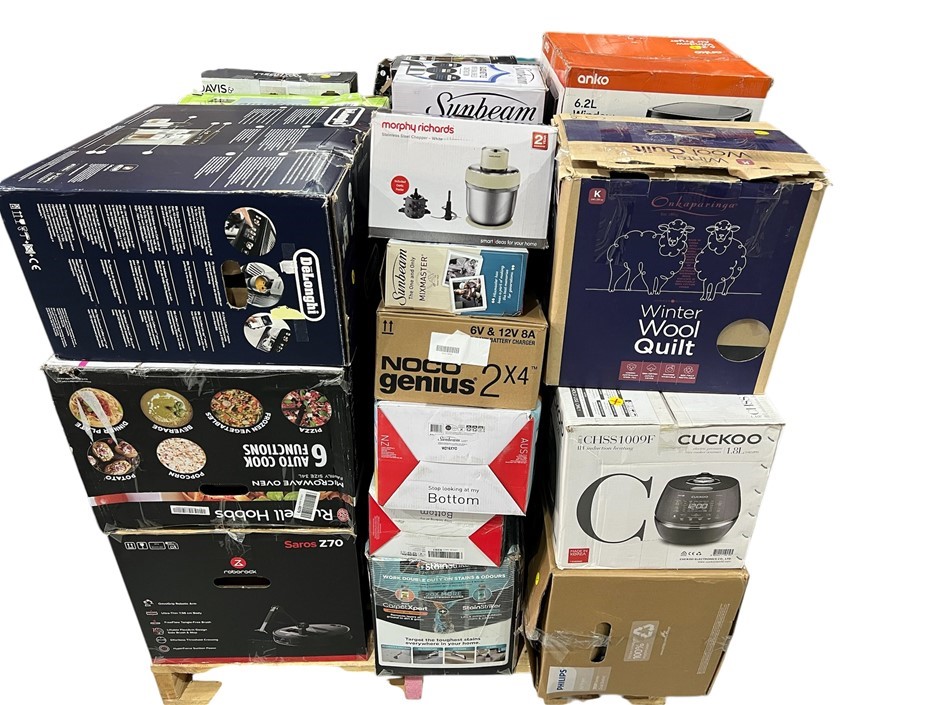 50 x Returned Assorted Kitchen and Home Appliances, comprising:
<li> Total