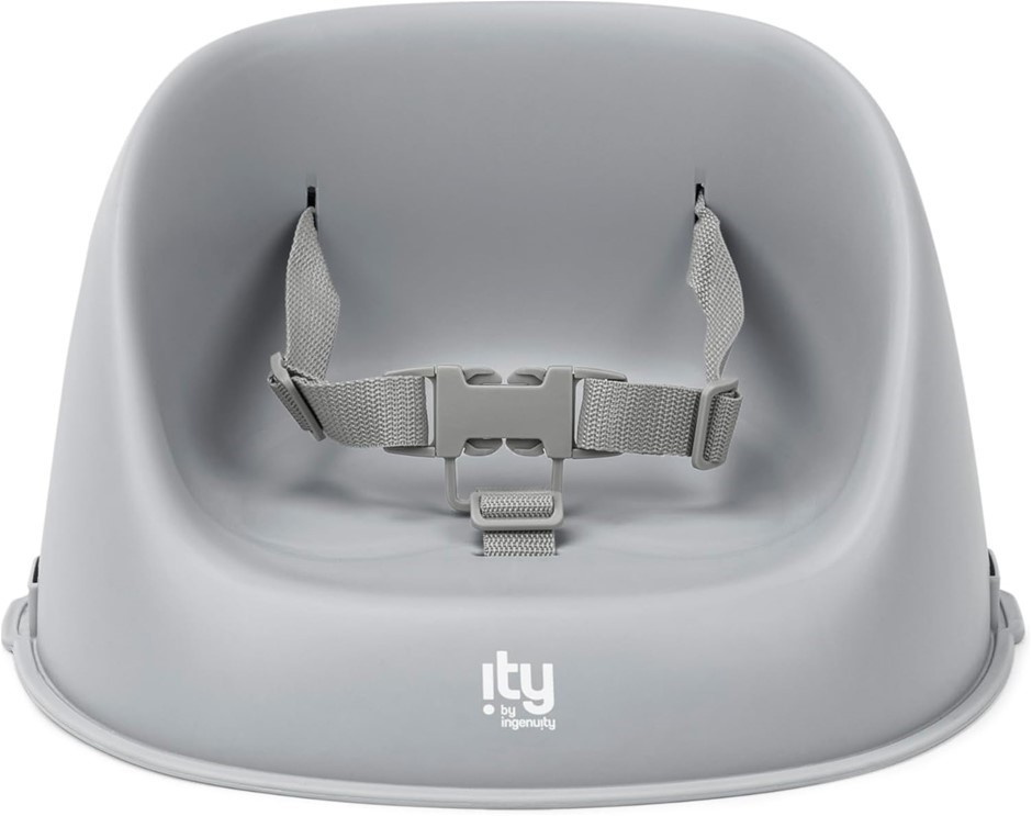 ITY by Ingenuity My Spot Easy-Clean Baby Booster Seat, Grey.