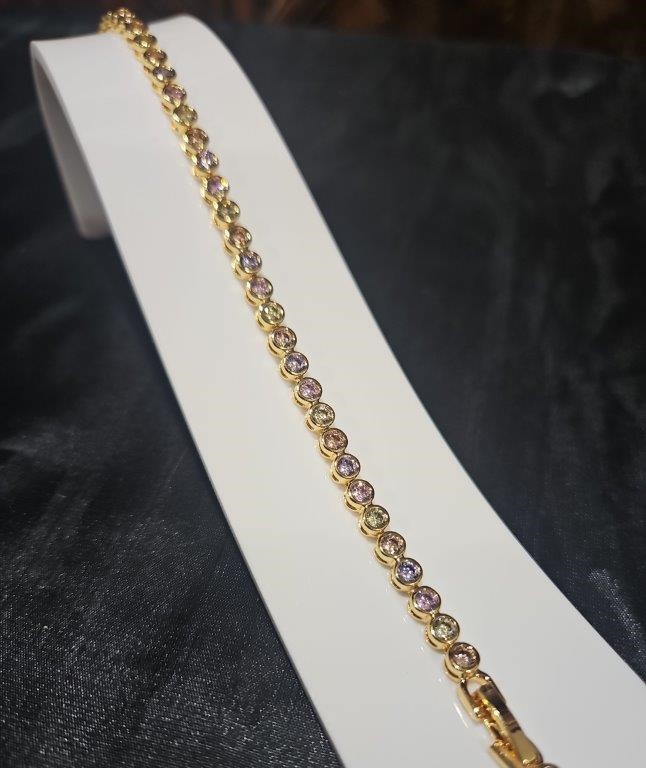 22K/Italy  Gold Filled Bracelet -(stamped 22K/Italy)-Warranty Quality-Bonus