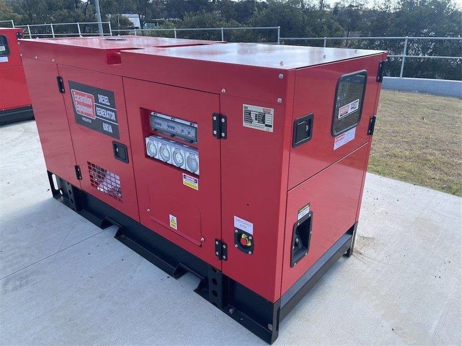 Silenced 60kVA Generator(Unused)