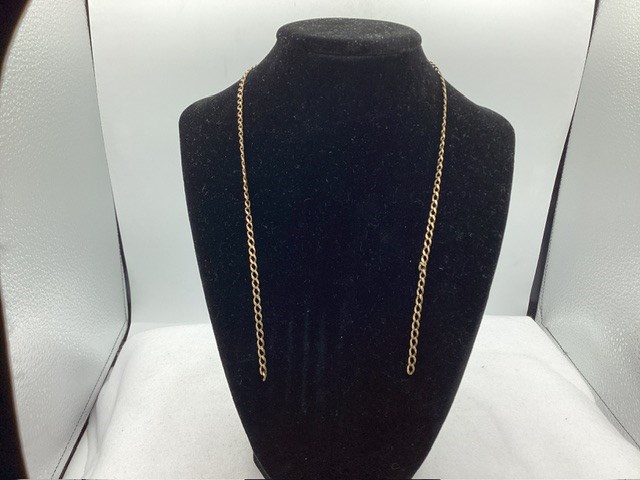 1 x Stamped 9ct Yellow Gold, Chain Necklet Broken