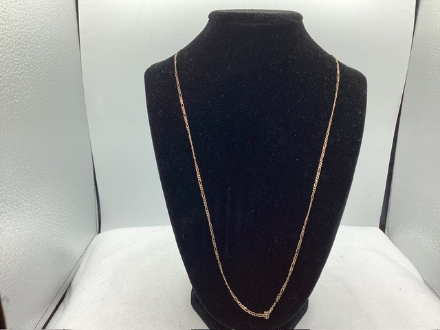 1 x Stamped 9ct Yellow Gold, Chain Necklet, No Clasp