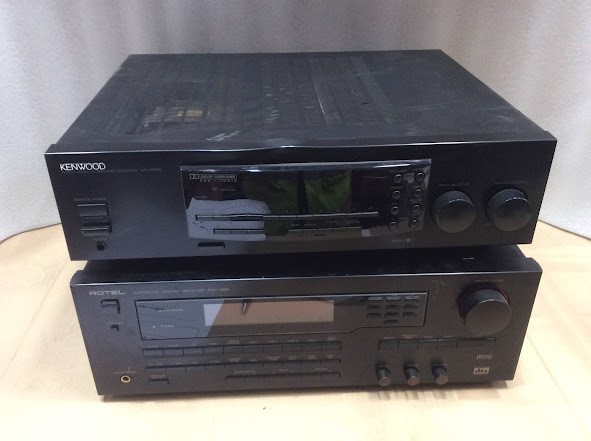Rotel Sound Receiver&Kenwood Audio Video Surround Receiver (Lot of 2)