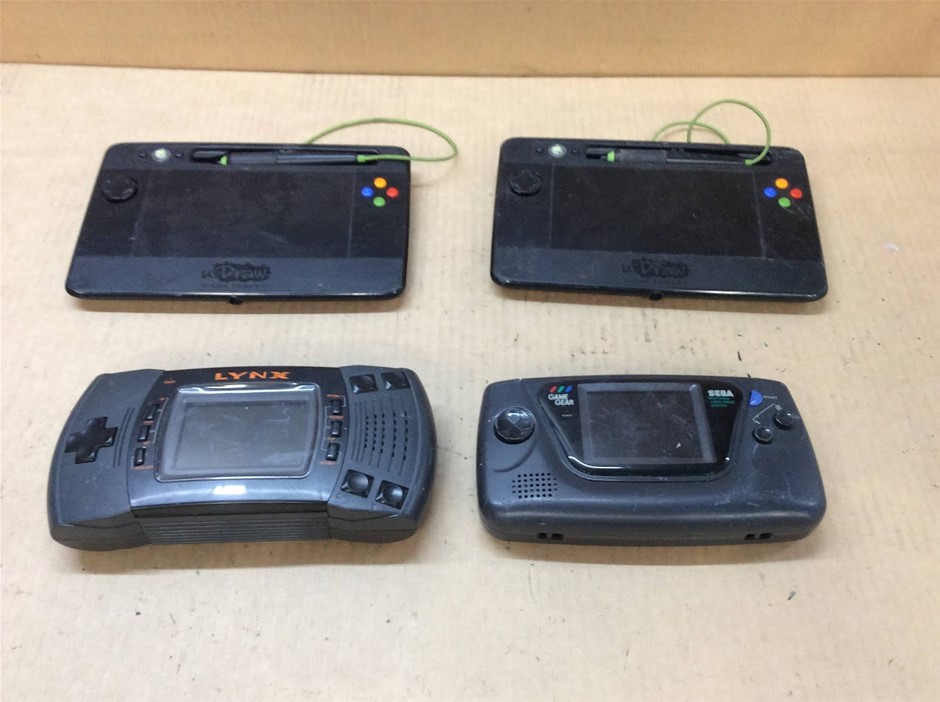 GameTablet Model + Sega Game Gear + Handheld Game Consoles (Lot of 4)