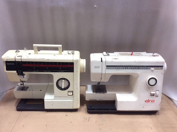 Brother VX880&Elna 1500 Sewing Machines (Lot of 2)