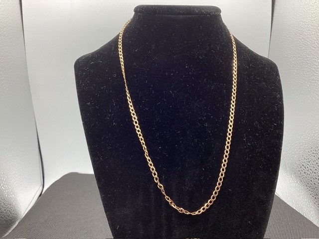1 x Stamped 9ct Yellow Gold, Italy Chain Necklet Broken Final