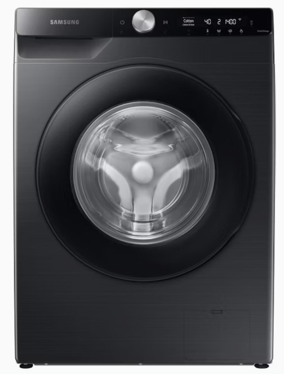 Samsung 9kg Front Load Washing Machine - Black. NB: used, broken glass door