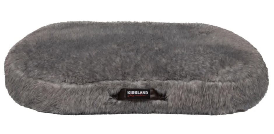 SIGNATURE Aero Cloud Faux Fur Pillow Pet Bed, 101.6cm x 81.2cm x 10.1cm, Gr
