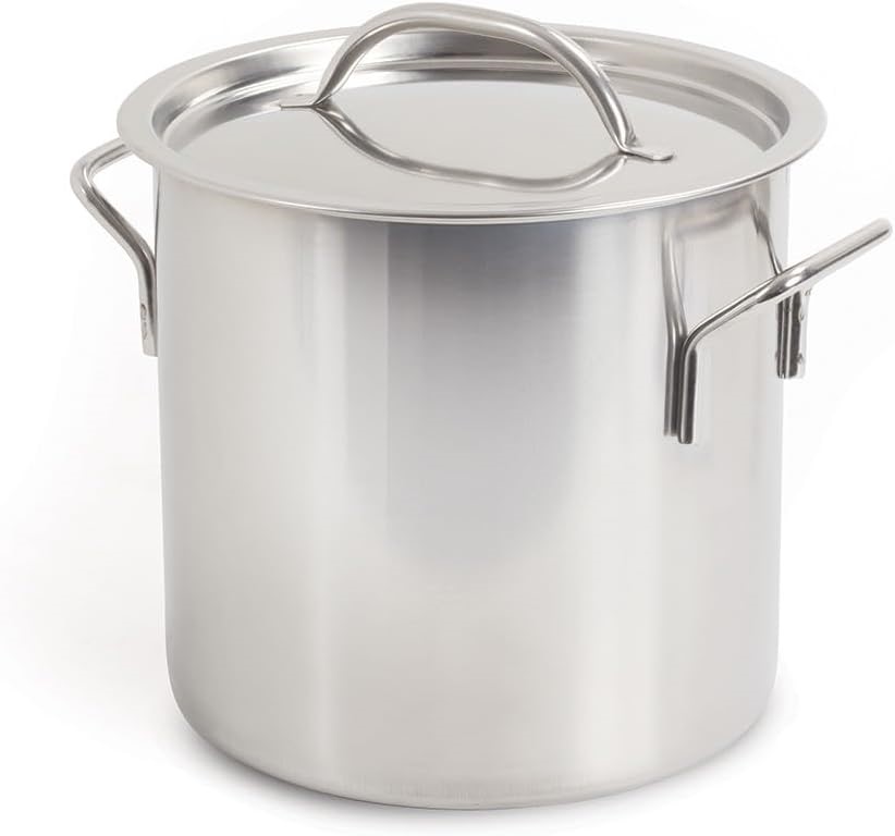 OZTRAIL Campfire Stainless Steel Stockpot, 20 Litre - Large Capacity. NB: H