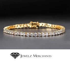 GRA Moissanite white & Black stone Tennis Bracelet -S925-18cm-3mm