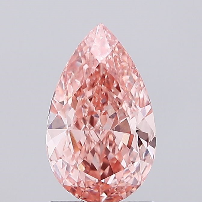 1.50 Carat Pear Shape Diamond Fancy Vivid Pink /VS1
