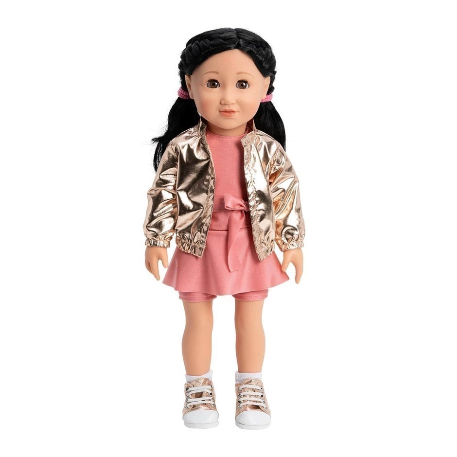 0026-3140674 · ADORA - Realistic 18-inch Doll - "ATHLETIC LILY". Soft, Huggable Body. Move