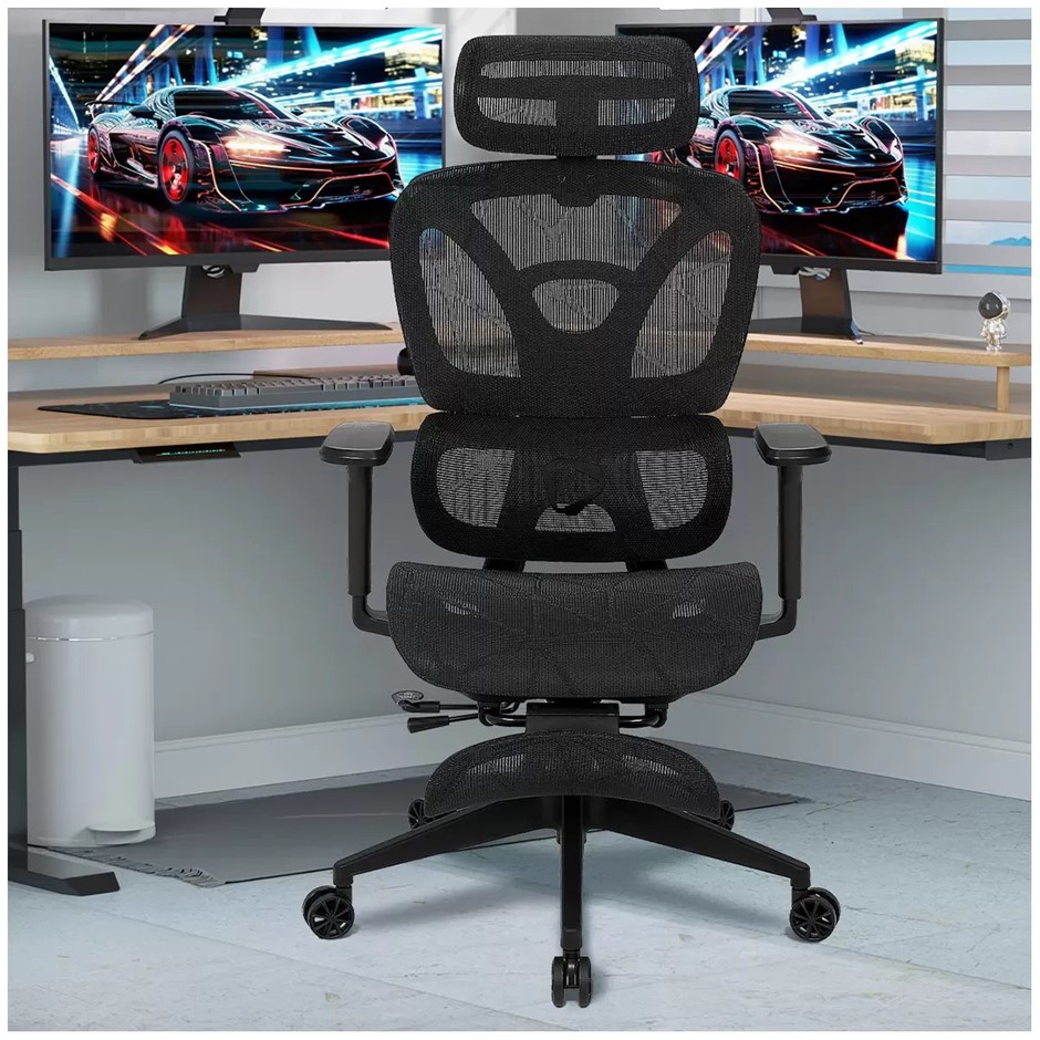 ONEX AIRNEST Mesh Office Chair, Black NB: Assembled