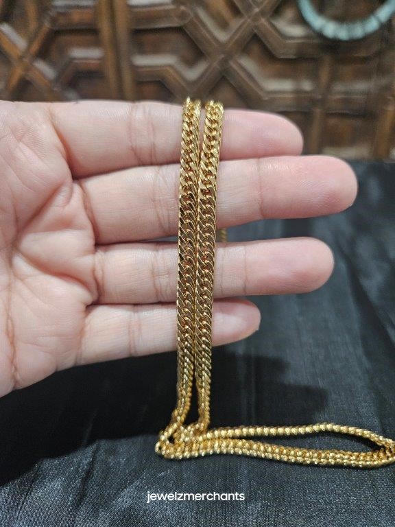 18KGold-filled/Italy Stamped Yellow Gold Filled Chain -60CM-4MM-Bonus