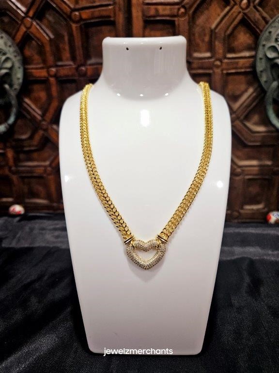 18K/Italy Stamped Yellow Gold Filled Chain -48cm-Bonus Gift