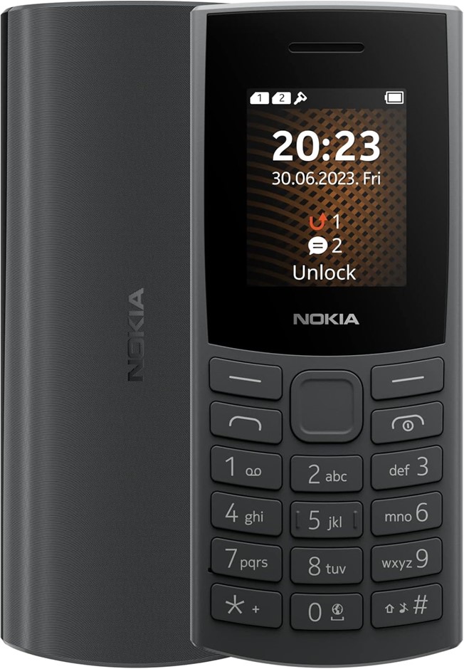NOKIA 105 4G TA-1546 DS Charcoal. NB: Minor Use, Not In Original Box, MIssi