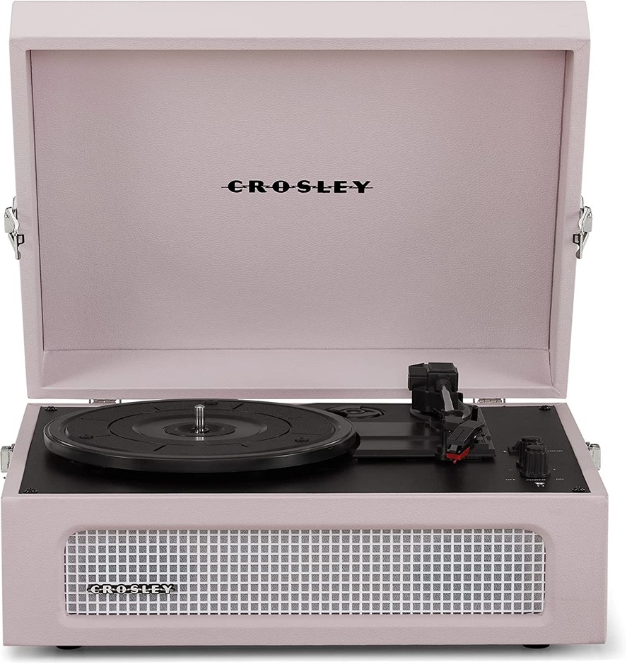 CROSLEY Voyager Portable Bluetooth Turntable, Amethyst. NB: Excellent Condi