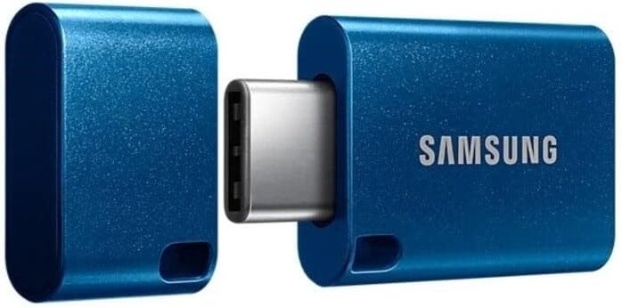 Samsung Type-C USB Drive, Blue, 256GB, USB3.1, Transfer Speed up to 400MB/s