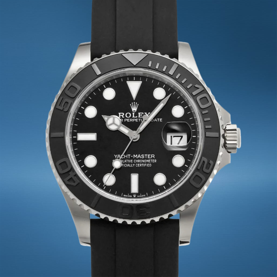 ROLEX YACHT-MASTER 42 42MM 18K WHITE GOLD 226659 AUTOMATIC BXP & COA