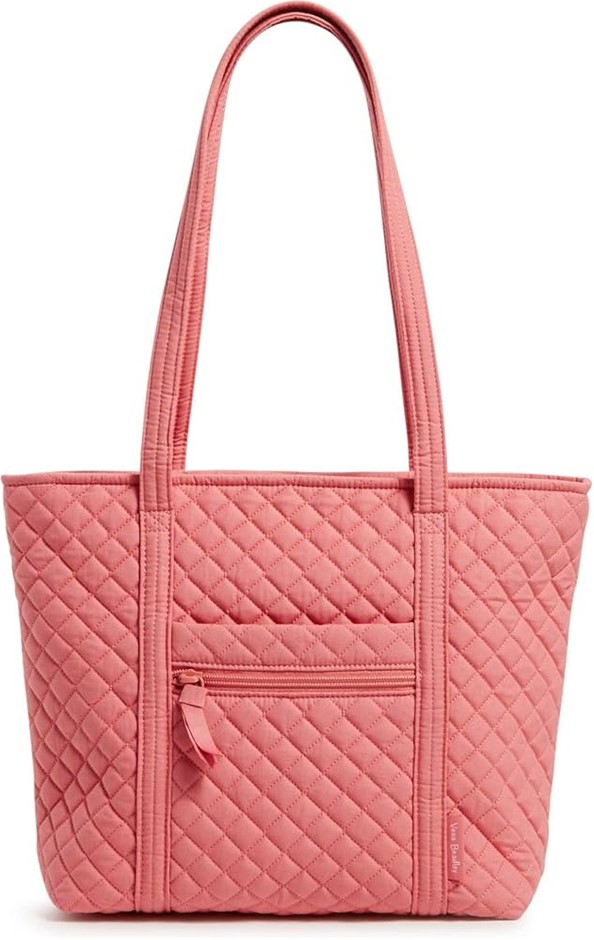 VERA BRADLEY Women's Cotton Small Vera Tote Bag, Terra Cotta Rose - Recycle