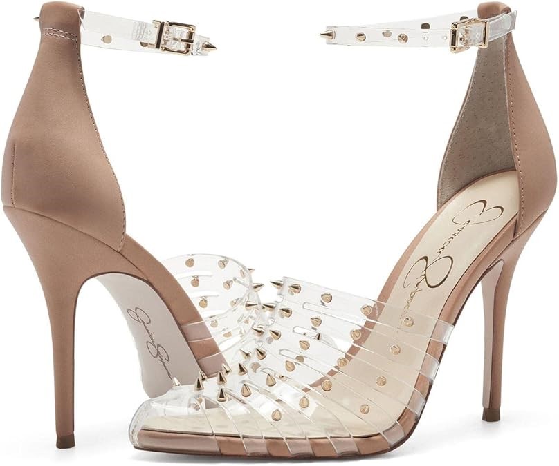JESSICA SIMPSON Women's Westah Pump, EU38.5/US8M, Clear, 0707JS6405, (JS-WE
