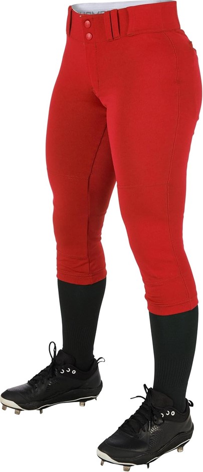 2 x CHAMPRO Girls' Tournament Traditional Low-Rise Softball Pants, Size S,