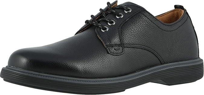 FLORSHEIM Boy's Supacush Plain Toe Oxford Shoes, US2/EU34/UK1, Black, 16630