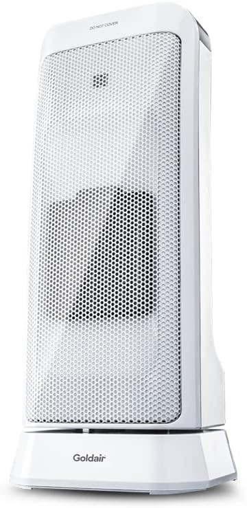 GOLDAIR 2000W Ceramic Tower Heater, White (GCT225). NB: Minor Use & Not in