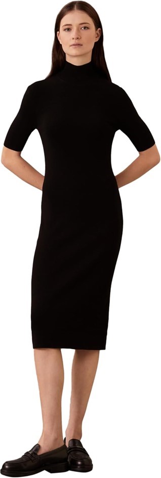 CALVIN KLEIN Women's Sportswear Comfort Knit Mock Neck Hs Dress, Size S, Ck